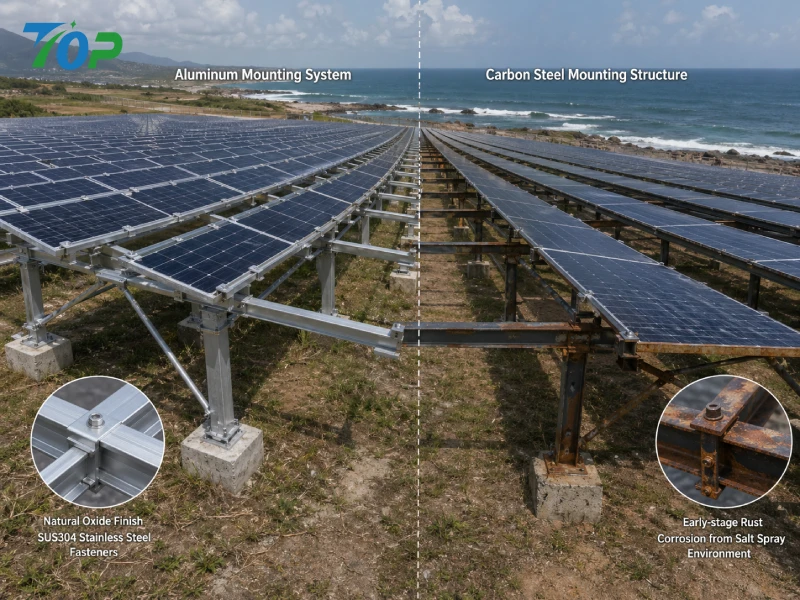 アルミニウム vs 炭素鋼: 海岸環境にはどちらの太陽光発電設置システムが適していますか?