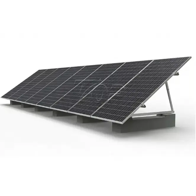 平屋根アルミニウムバラスト太陽光発電設置システム