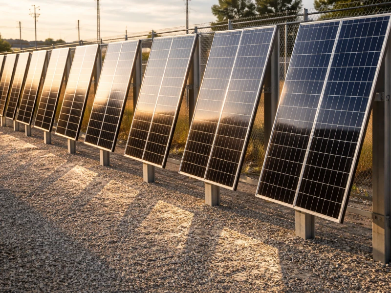 Bifacial solar fence capturing sunlight from both sides with east-west orientation